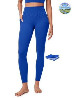 Compression Leggings High Rise Tummy Control Yoga Pants with Pockets